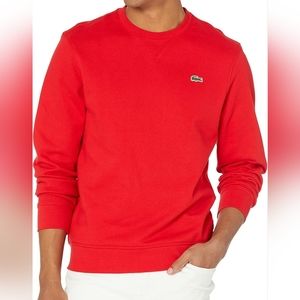 Lacoste Red Crewneck Sweater